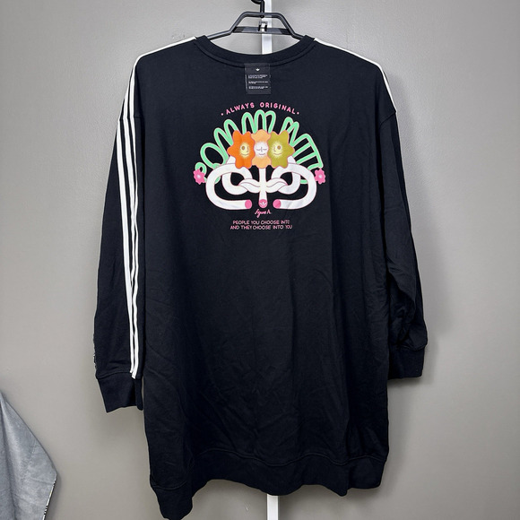 Adidas Originals Be Yourself Crew Dress Women's Plus Size 4X Sweatshirt Cotton - Picture 2 of 12